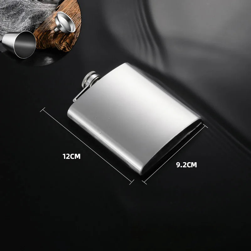 GIANXI lommelærke i rustfritt stål med lærtrekk