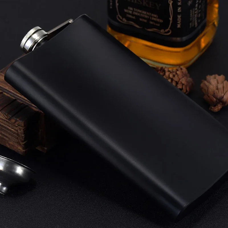 355 ml lommelærke i rustfritt stål