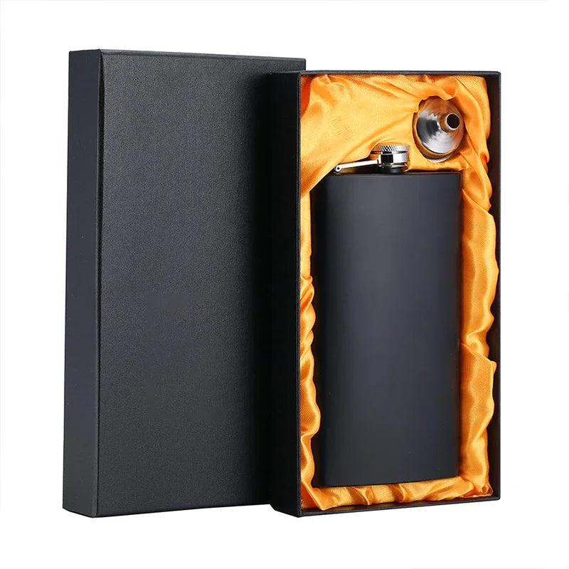 355 ml lommelærke i rustfritt stål